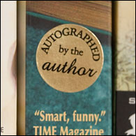 Autographed by the Author stickers